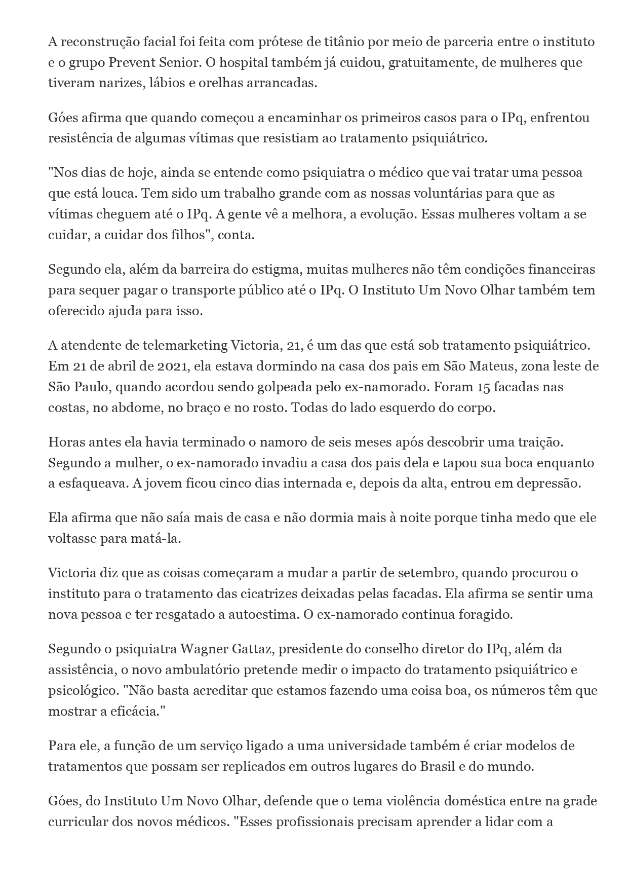 Hospital das Clínicas cria 1º ambulatório psiquiátrico para vítimas de  violência doméstica – Instituto de Psiquiatria – IPq